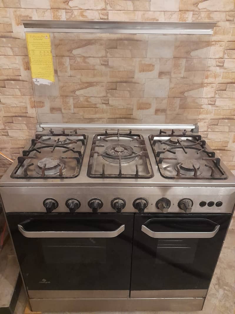 5 in 1 cooking range double door oven. 5