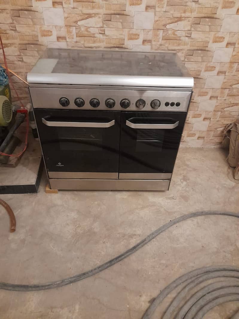 5 in 1 cooking range double door oven. 7