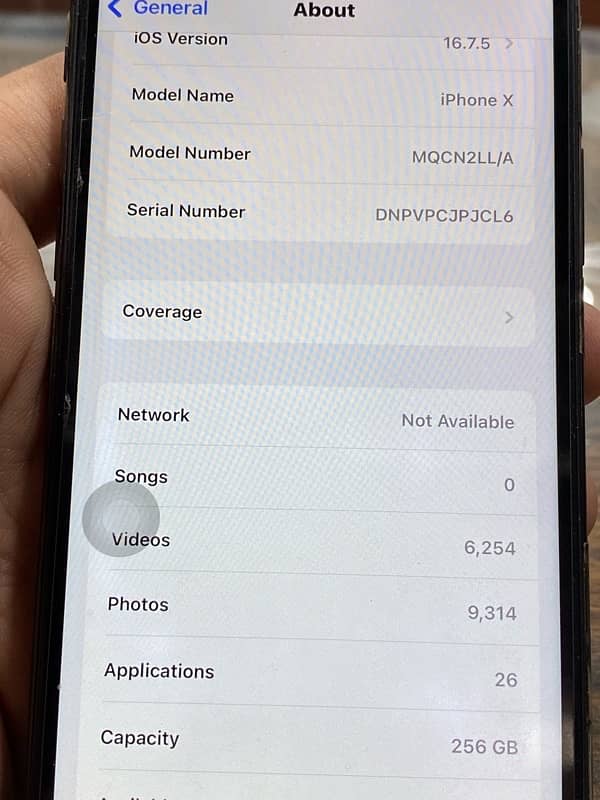 IPHONE X 256GB PTA APPROVED 3