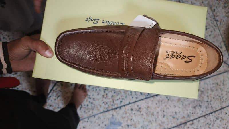 Men's leather shoe for boy's \ Men's 6