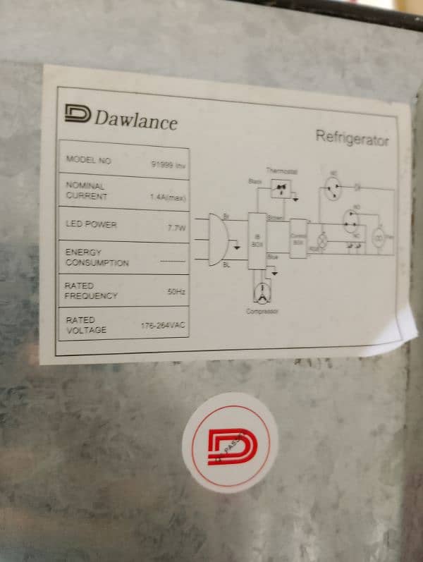 Dawlance inverter refrigerator for sale 7