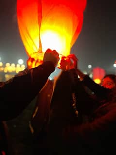 Sky lanterns for New Year and for special events.