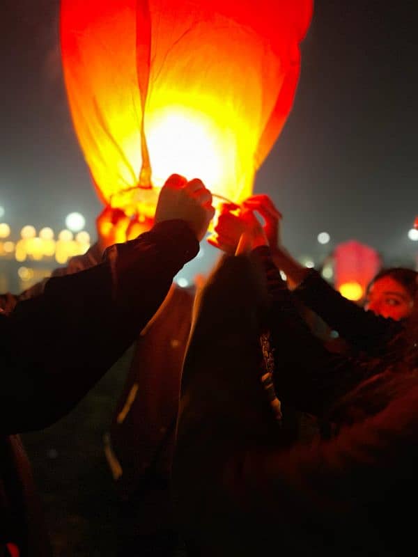 Sky lanterns for New Year and for special events. 0