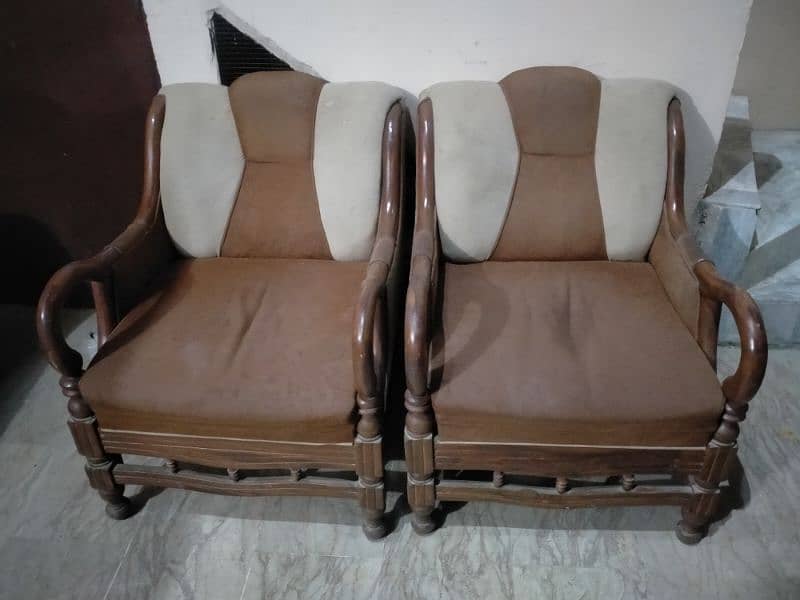 5 Seater Wodden Sofa set 1