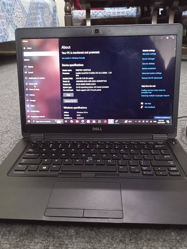 Dell latitude 5480 touch 10/10 condition 9