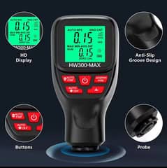 HW300-MAX Car Paint Thickness Gauge 0-2000UM Coating Meter Automotive