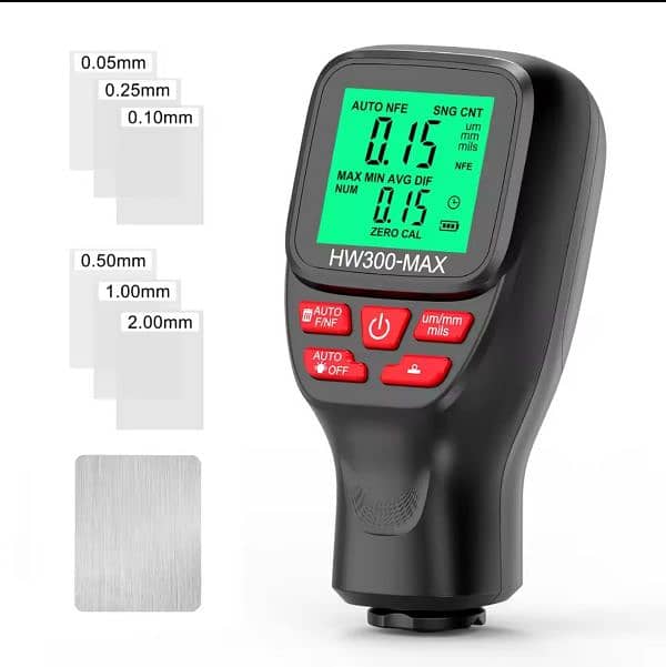 HW300-MAX Car Paint Thickness Gauge 0-2000UM Coating Meter Automotive 8