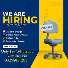 online jobs/full time/part time/simple typing jobs for boys and girls