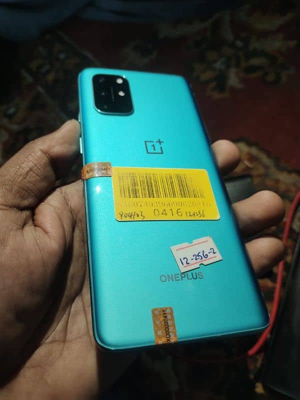 One plus 8T. 5G dul Sim12.256. pta  approval. 10.10 exchange realme13* 0