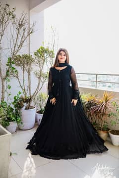 Elegant black maxi