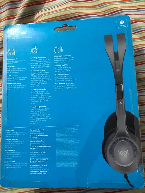 logitech headphone H111 1