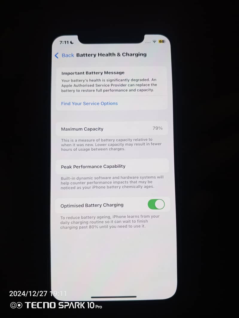 Iphone 11 pro 64gb JV waterpack 79% battery health with charger 1