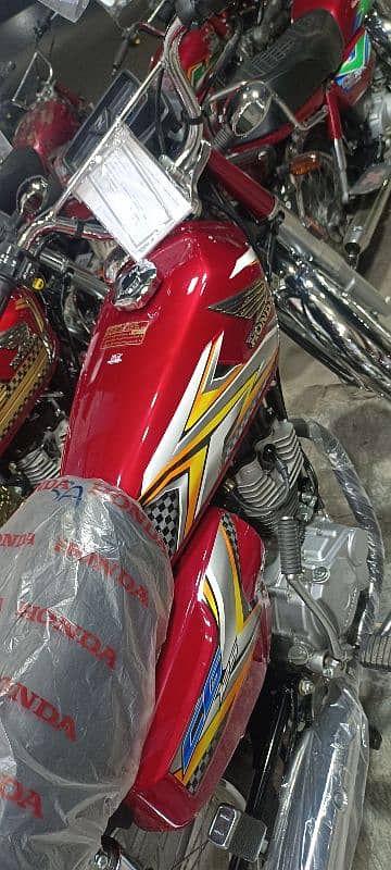 HONDA CG125 2025 NEW MODEL FRESH SERIAL PESHAWAR INVOICE ZERO METAR 0