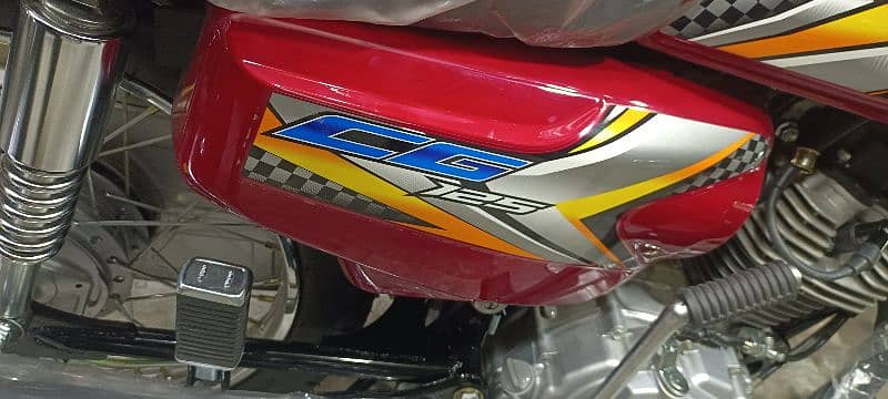 HONDA CG125 2025 NEW MODEL FRESH SERIAL PESHAWAR INVOICE ZERO METAR 3