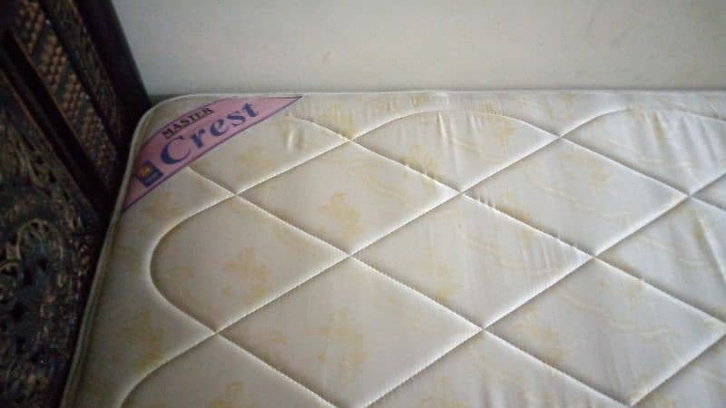 iron bed with master spring mattress 0