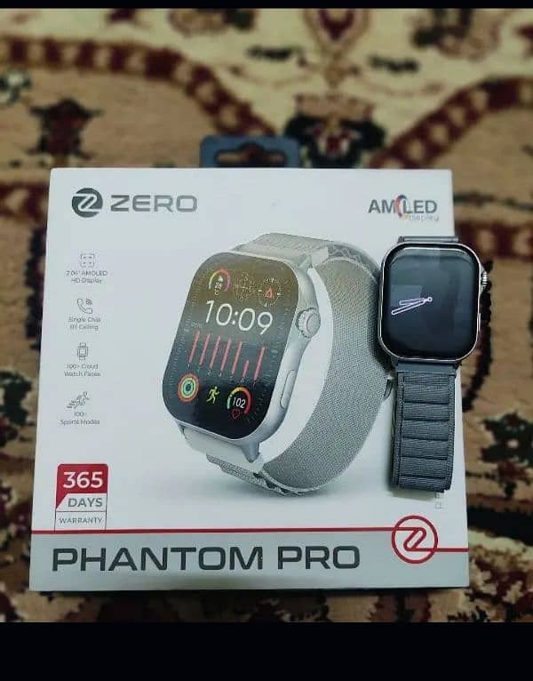 Zero phantom pro smartwatch in Gray naylon just box open full new 1