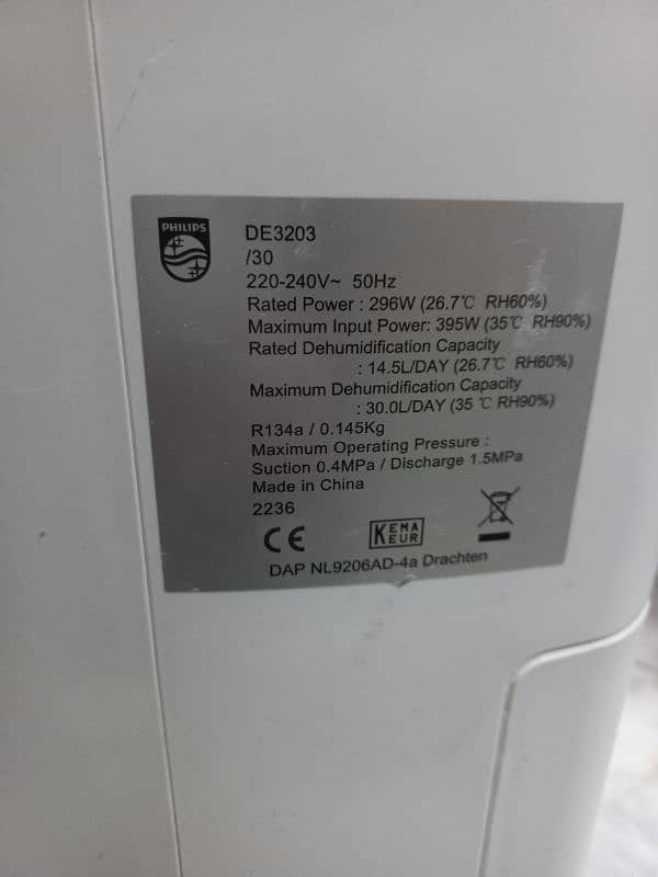 Philips dehumidifier 30 liter per day 3