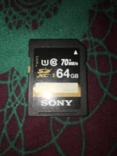 SONY Memory Card for Camera