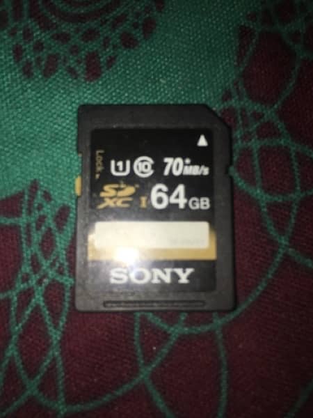 SONY Memory Card for Camera 0