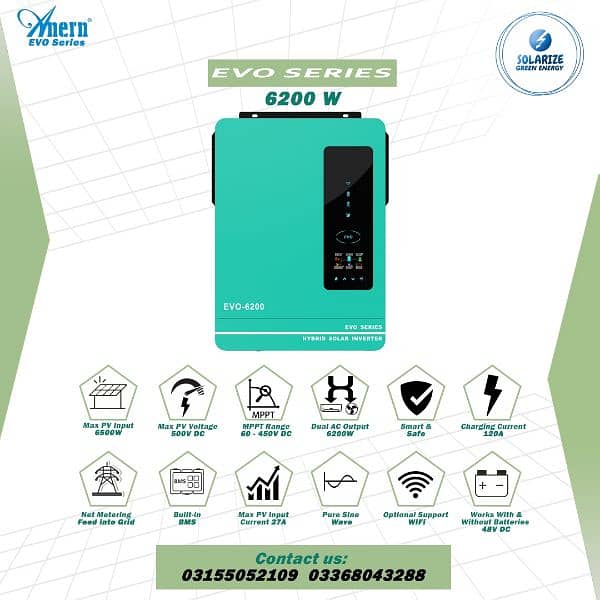 Anern 6.2 Kw hybrid Solar Inverter 1