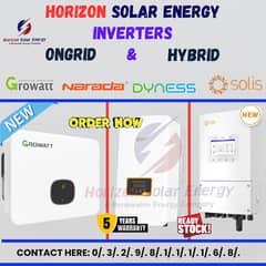 Growatt & SOLIS ONGRID INVERTERS-LITHIUM BATTERIES | Read Discription