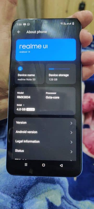 Realme Note 50 4/128 PTA approved read ad 3