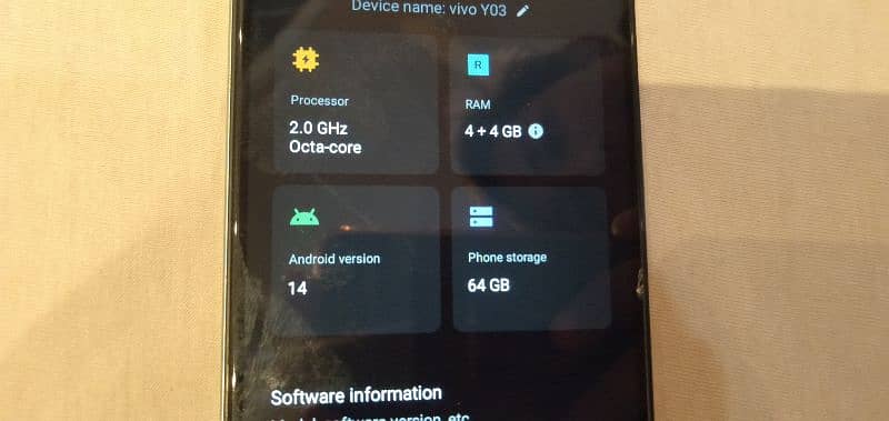 vivo y03 fresh condition with box 7