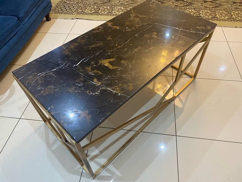 Center Table with Marble Top 2