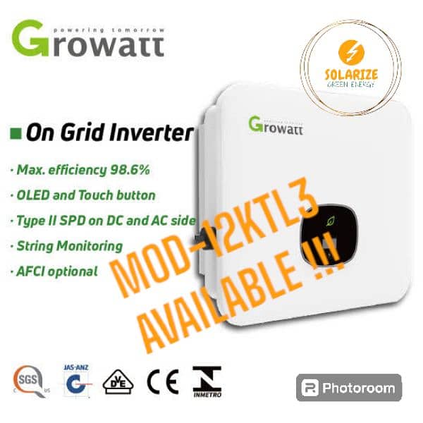 Growatt 12 Kw On-Grid X2 pro Inverter 5