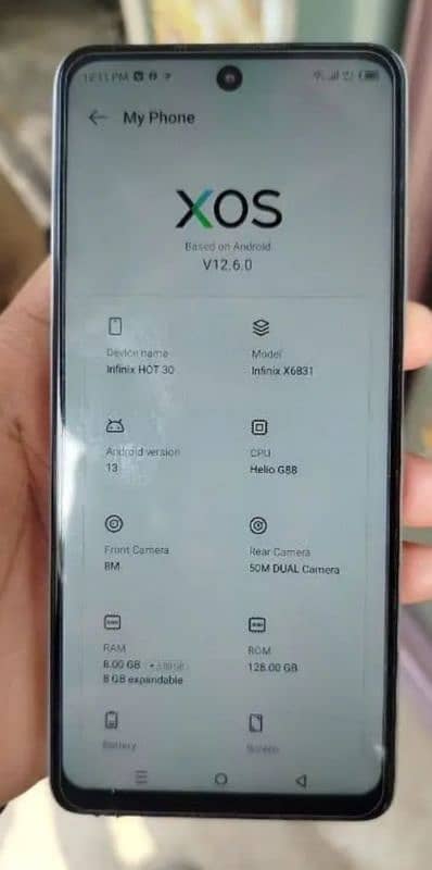 Infinix Hot 30 8+8ram 128rom 4