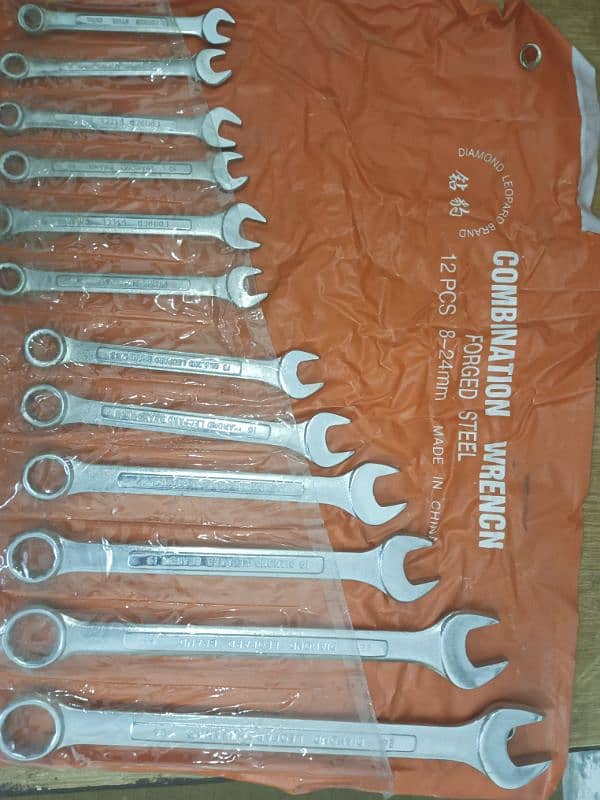 steel combination spanner set 0