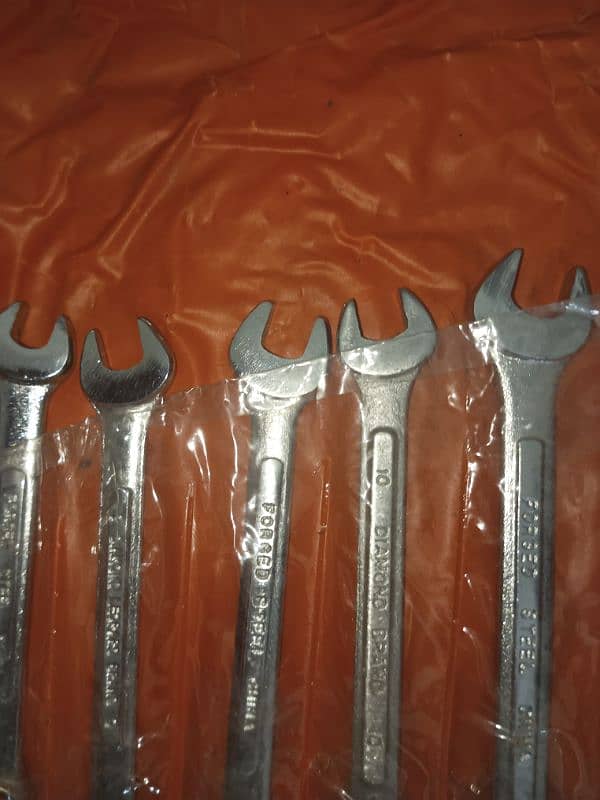 steel combination spanner set 5