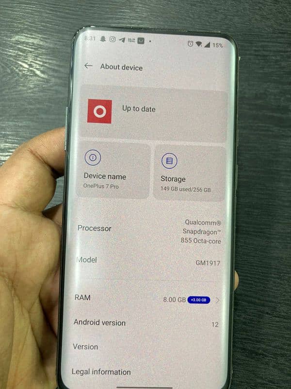 ONEPLUS 7PRO 5G 8/256 0