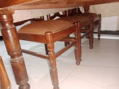 solid wood Chairs and Dining Table