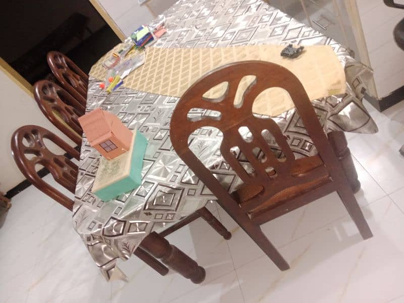 solid wood Chairs and Dining Table 4