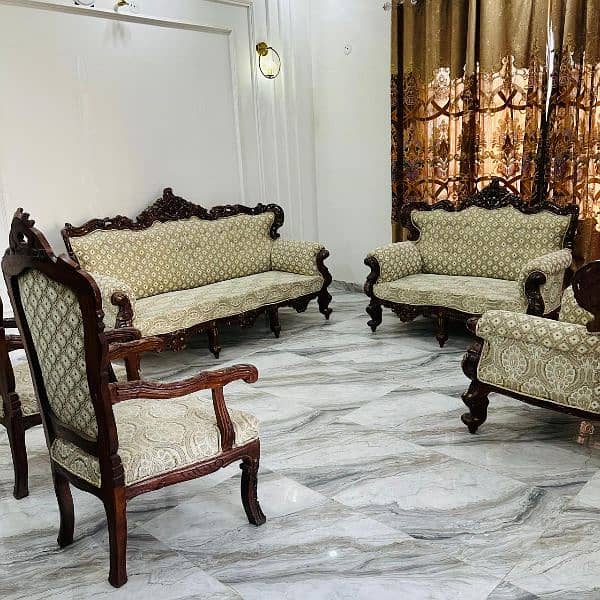 Pure Wooden Sofa Set & Dining Set 1