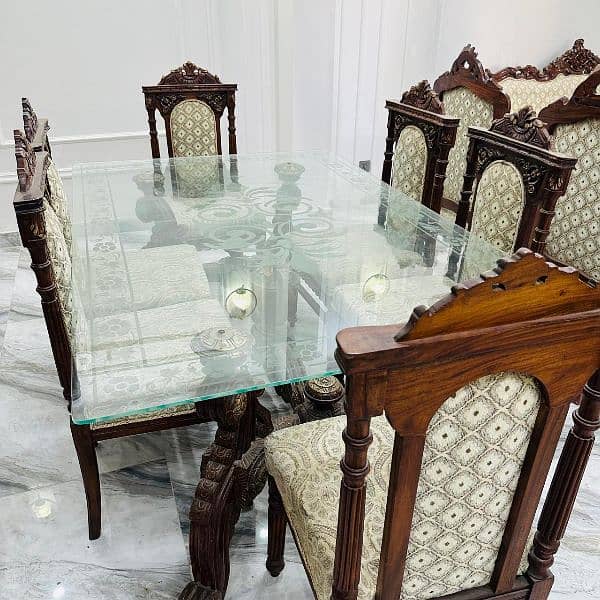 Pure Wooden Sofa Set & Dining Set 6