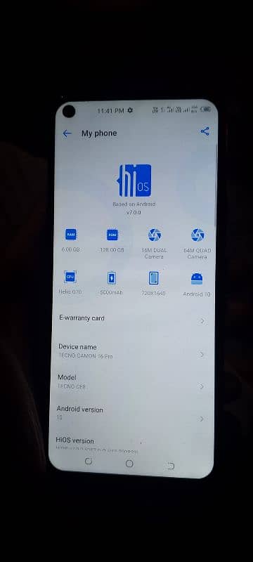 Techno Camon 16 Pro WithOut Box  Exchange Possible 5