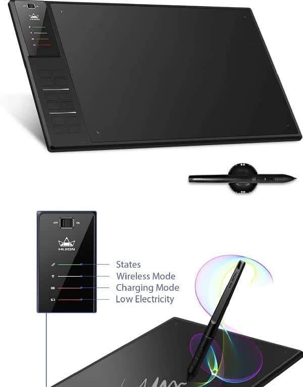 HUION INSPIROY WH1409 V2 wireless graphic tablet 1