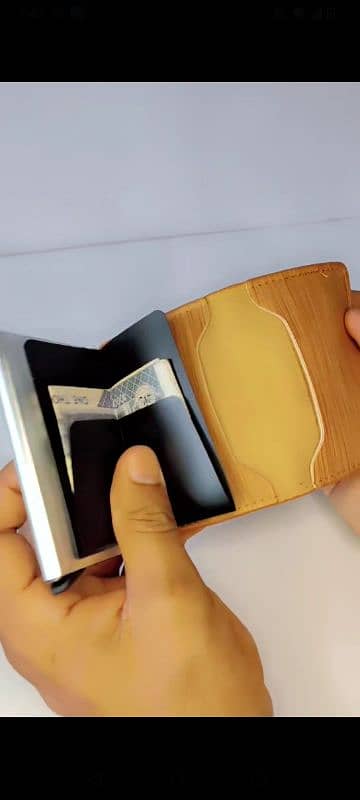 Card holder with cash pocket 1