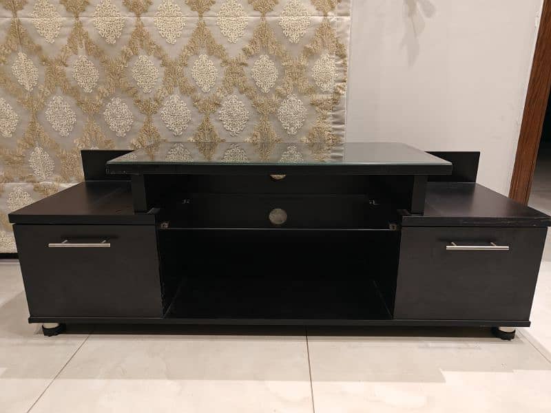 TV console with glass top 1