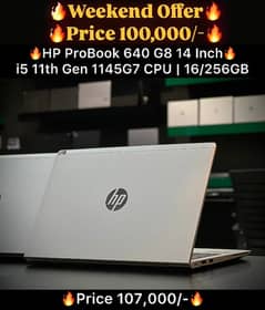 Hp ProBook 640 G8 14 inch i5 11th Gen 1145G7 CPU 16GB Ram 256GB SSD