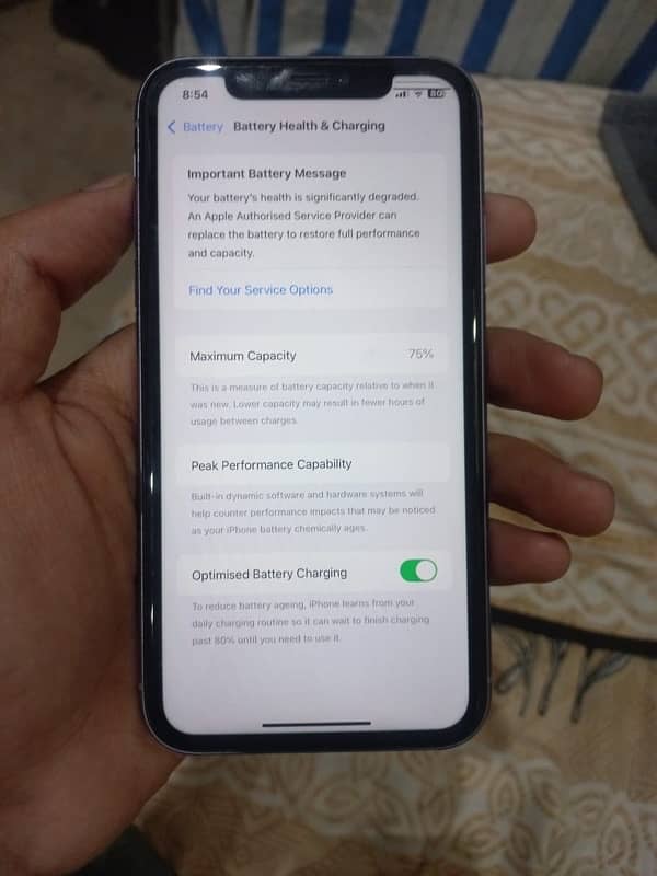 Iphone 11 PTA approved with minor line at screen 4