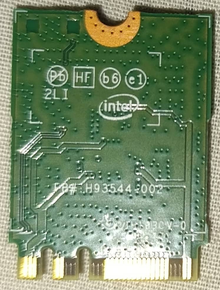 Intel Wireless Card 8265NGW 1