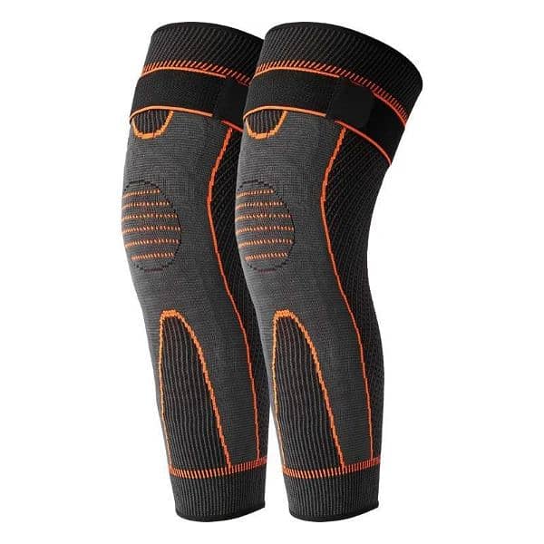 Knee Brace Leg Sleeve With Belt Winter Thermal Pair 3