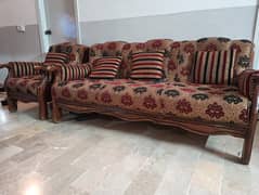 Elegant 5-Seater Wooden Sofa Set in Affordable Price.