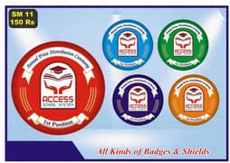 school Awards and shields Madels