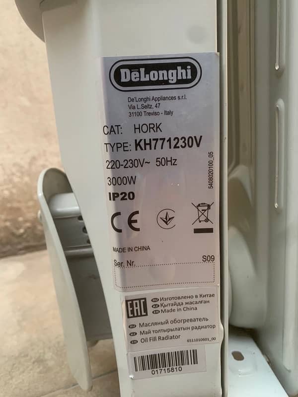 delonghi oil heater 1