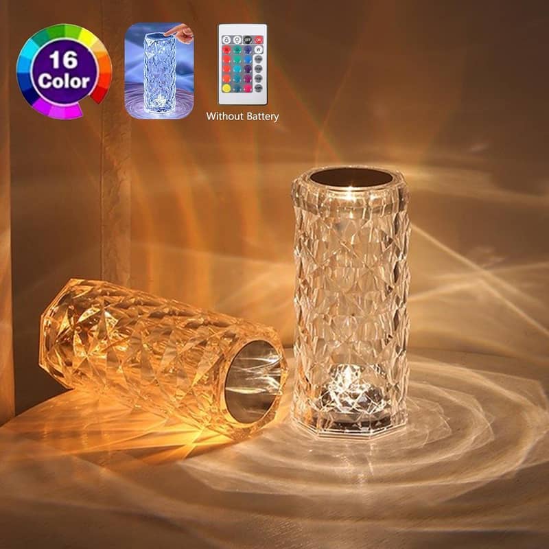 Crystal Table Night Light Lamp. Home delivery Avalible 1