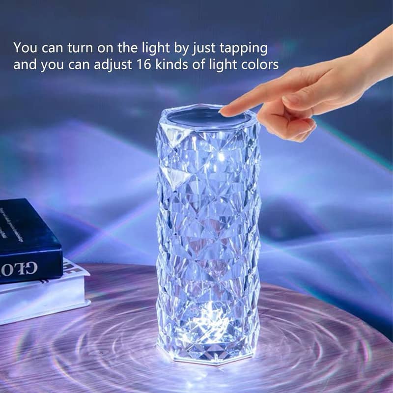 Crystal Table Night Light Lamp. Home delivery Avalible 2